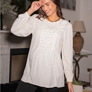 Polka Dot Maternity & Nursing Blouse
